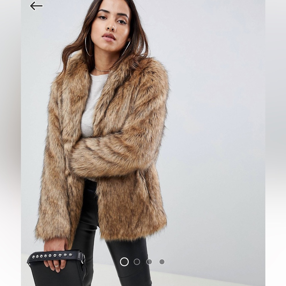 ASOS Design Faux Fur Coat